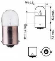 AMOLUX 151T - LAMPARA 12V 5W TUBULAR BA15S