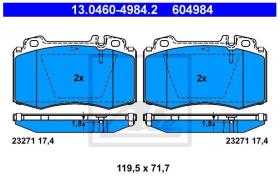 ATE 604984 - PASTILLA DE FRENO MERCEDES BENZ CL-