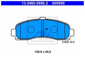 VILLAR 605956 - PASTILLA DE FRENO NISSAN MICRA (K11