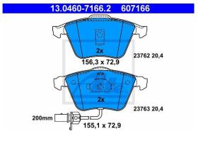 ATE 607166 - PASTILLA DE FRENO AUDI A6 / A6 AVAN