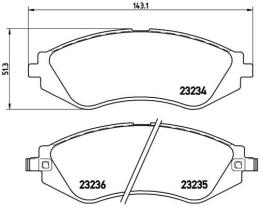 BREMBO P15002 - PASTILLA DE FRENO