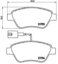 BREMBO P23085 - PASTILLA DE FRENO