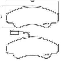 BREMBO P23092 - PASTILLA DE FRENO