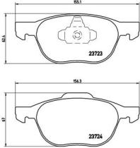 BREMBO P24061 - PASTILLA DE FRENO