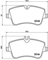 BREMBO P50045 - PASTILLA DE FRENO