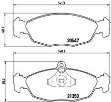 BREMBO P59011 - PASTILLA DE FRENO