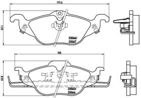 BREMBO P59030 - PASTILLA DE FRENO