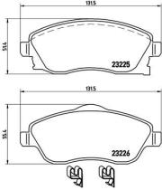 BREMBO P59036 - PASTILLA DE FRENO