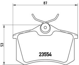 BREMBO P85020 - PASTILLA DE FRENO