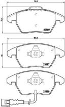 BREMBO P85075 - PASTILLA DE FRENO