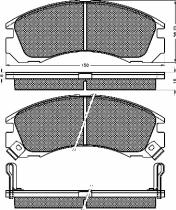 BSF 10115 - PASTILLAS MITSUBISHI MONTERO,L200,L