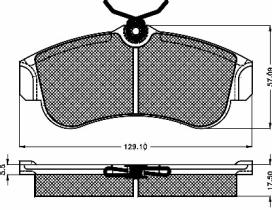 BSF 10124 - PASTILLAS NISSAN PRIMERA 2.0