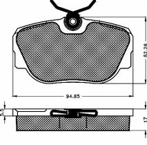 BSF 10138 - PASTILLAS BMW 316/318/324