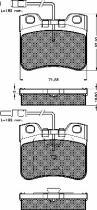 TEXTAR 10175 - PASTILLAS CITROEN AX 89>