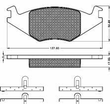 BSF 10213 - PASTILLAS VW GOLF,SEAT CORDOBA/IBIZ