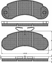 TRW 10245 - PASTILLAS ENASA SAVA J4 1000