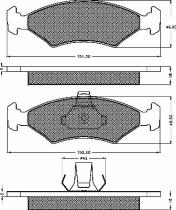 BSF 10276 - PASTILLAS FORD FIESTA 95