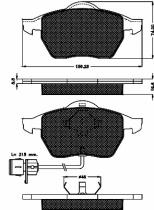 BSF 10338 - PASTILLAS AUDI 100,A4,A6.VW PASSAT