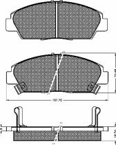 TRW 10352 - PASTILLAS HONDA ACCORD.ROVER 620,62