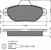 BSF 10358 - PASTILLAS FIAT PUNTO