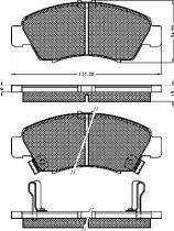 BSF 10361 - PASTILLAS HONDA CIVIC 1.4I