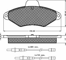 TRW 10370 - PASTILLAS CITROEN XANTIA