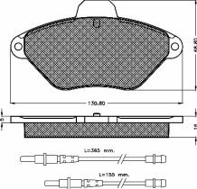 BSF 10371 - PASTILLAS CITROEN XANTIA 2.0