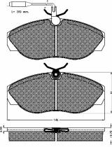 BSF 10388 - PASTILLAS CIT.JUMPER,FIAT DUCATO