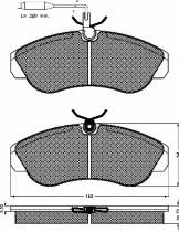 BSF 10389 - PASTILLAS CIT.JUMPER,FIAT DUCATO