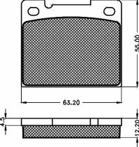 BSF 10442 - PASTILLAS TR VOLVO 740,760,850,840