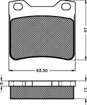 BSF 10494 - PASTILLAS PEUG.406,MERCEDES VITO TR