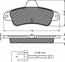 BSF 10509 - PASTILLAS FORD MONDEO TR