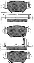 BSF 10534 - PASTILLAS OPEL ASTRA G TR