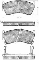 COMLI 10558 - PASTILLAS NISSAN ALMERA