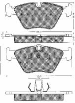 BSF 10560 - PASTILLAS BMW 330,520,535