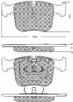 BSF 10561 - PASTILLAS BMW 540,750,730