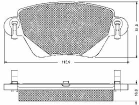 VILLAR 10581 - PASTILLAS FORD MONDEO II TR