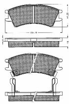 BSF 10588 - PASTILLAS HYUNDAI ATOS