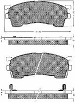 BSF 10616 - PASTILLAS MAZDA 626