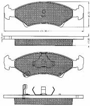 TRW 10628 - PASTILLAS KIA SEPHIA