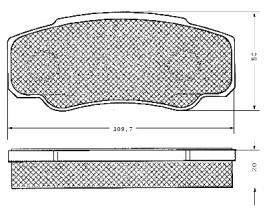 BSF 10643 - PASTILLAS FIAT DUCA,PEG.BOX TR