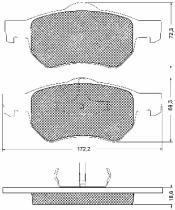 BSF 10695 - PASTILLAS CHRYSLER VOYAGER III 2.4I