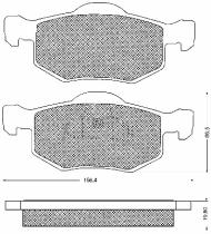 BSF 10702 - PASTILLAS FORD MAVERICK II 2.0I,3.0