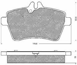 BSF 10715 - PASTILLAS MERCEDES A 1.5,1.6 CDI,1.
