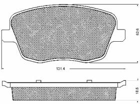TRW 10728 - PASTILLAS SEAT CORDOBA III 1.4I,16V