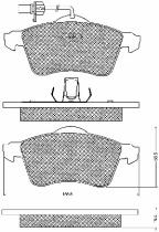 BSF 10743 - PASTILLAS VW TRANSPORTER T4 SYNCRO