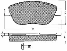 COMLI 10751 - PASTILLAS FIAT GRANDE PUNTO,IDEA