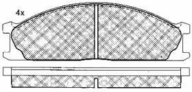 BSF 10773 - PASTILLAS NISSAN PICK-UP 1998->2002
