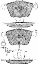 BSF 10779 - PASTILLAS AUDI A4 2.0,2.5TDI,2.7TDI