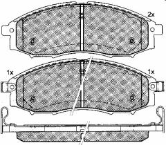 COMLI 10804 - PASTILLAS NISSAN PICK UP(D22)2001--